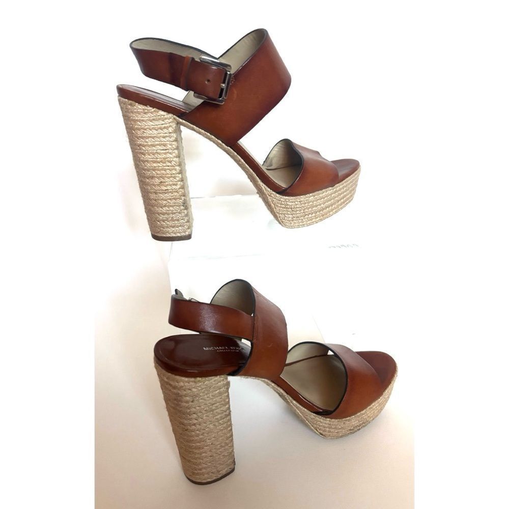 Michael Kors  Collection Summer
Leather Jute Sandal Size 10.5~ Like New - Picture 5 of 11